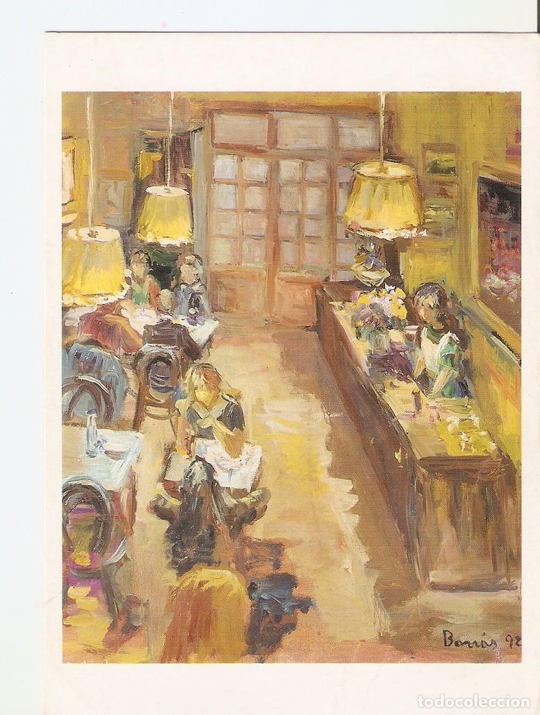 Cartes Postales: Postal 028076 : Pintura de Restauran Borr&agrave;s Leconomic. Barcelona - Varios