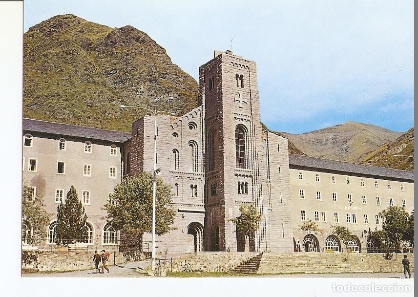 Cartoline: Postal 028008 : Santuari de Nuria (Girona), Fachada de la iglesia - Varios