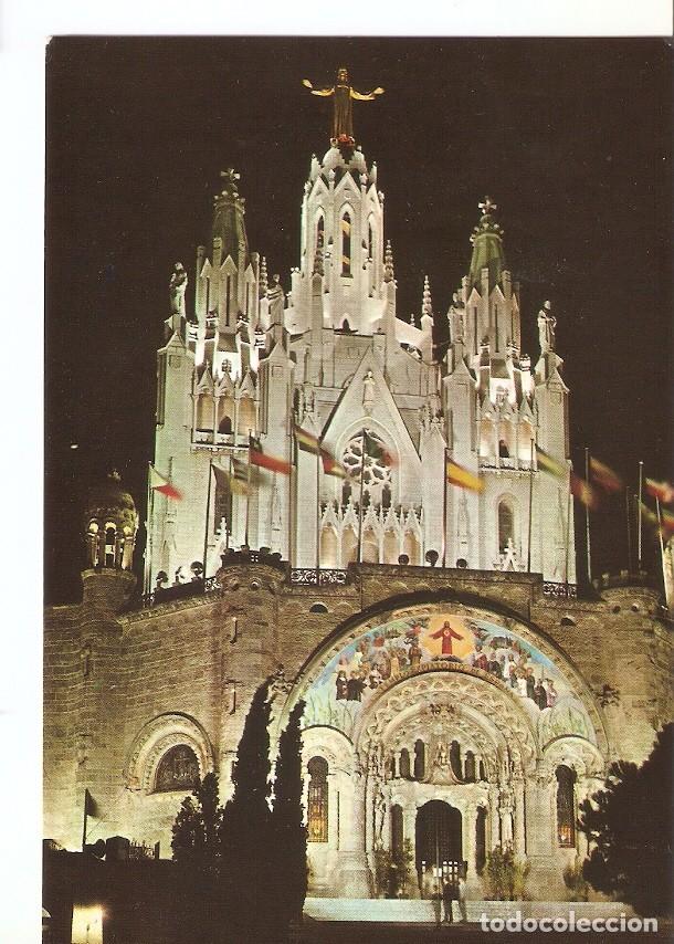Postales: Postal 028498 : Barcelona Tibidado, Basilica Nacional Exp. Del Sagrado Corazon de Jesus - Varios