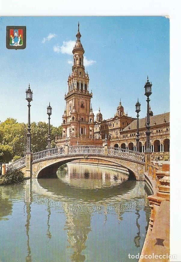 Postkarten: Postal 028510 : Sevilla, Estanque de la Plaza de Espa&ntilde;a - Varios