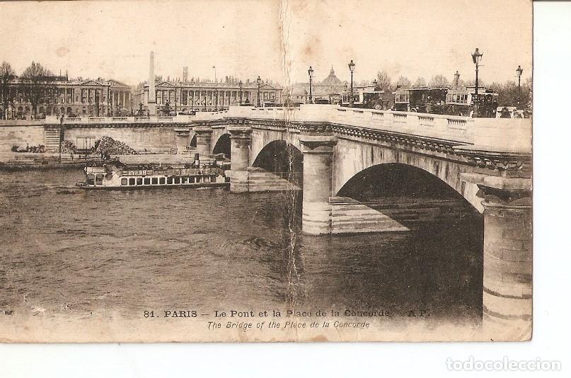 Postcards: Postal 023706 : Le Pont et la Place de la Concorde - Paris - Varios
