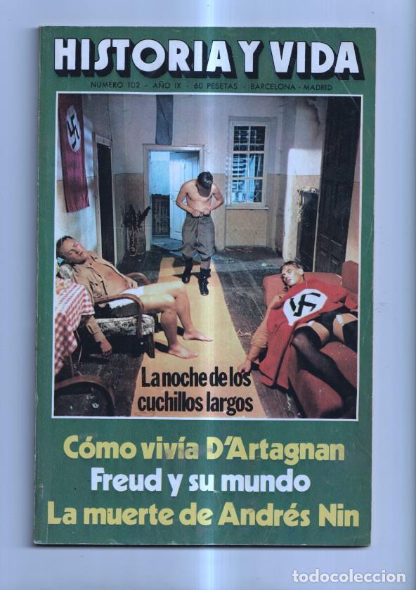 Postkarten: Historia y Vida numero 102: Como via D'Artagnan-La muerte de Andres Nin - Varios