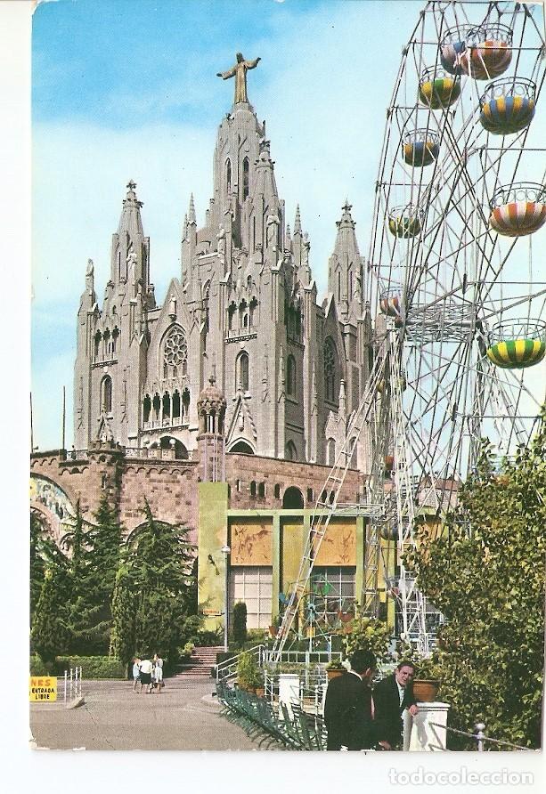 Postales: Postal 025046 : Templo expiatorio del Tibidabo. Barcelona - Varios