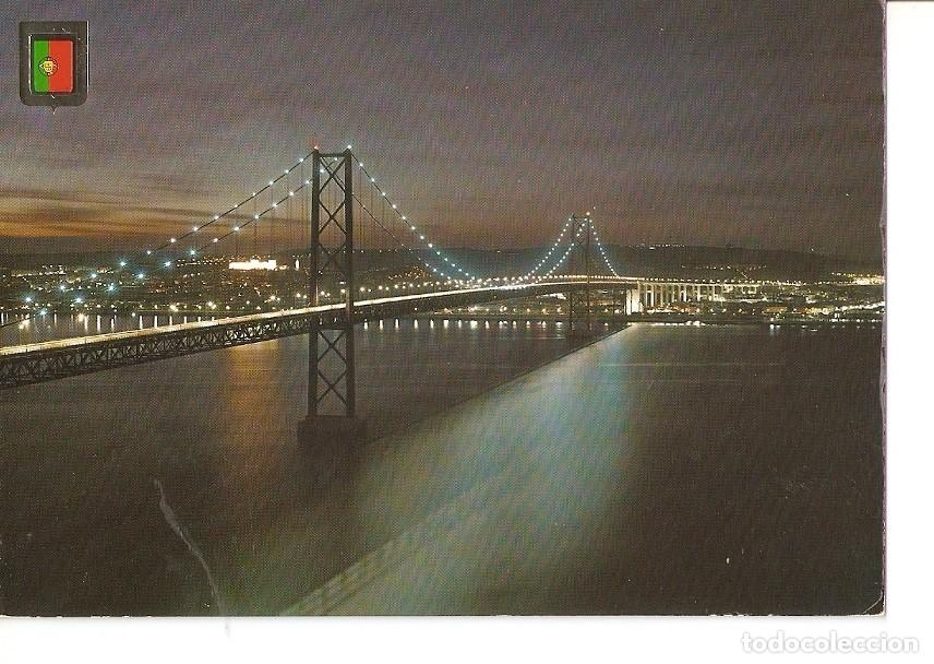 Postkarten: Postal 025587 : Cinco Continentes. Lisboa (Portugal). Puerto Salazar. Vista nocturna - Varios