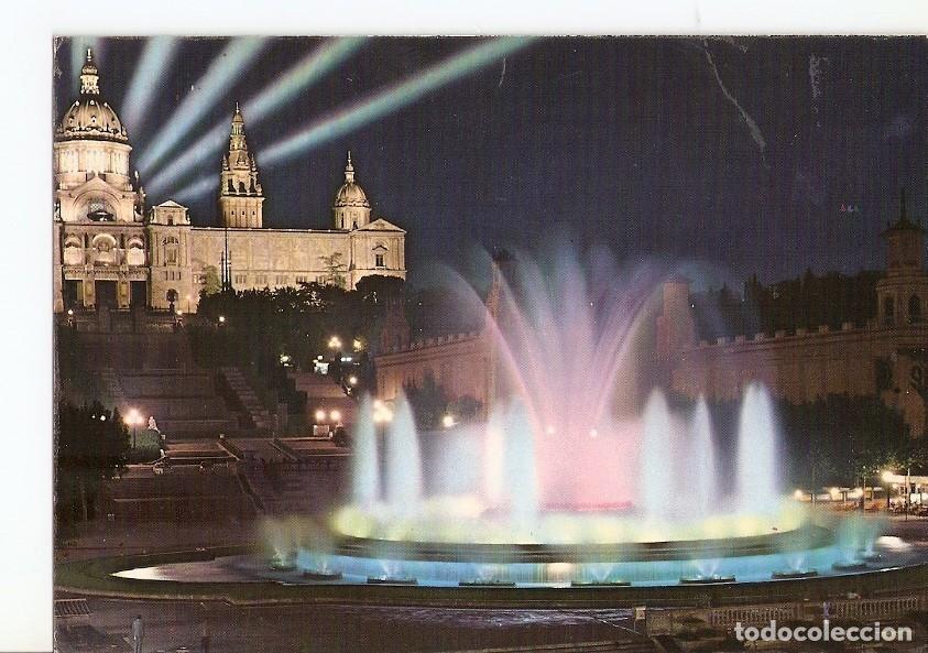 Postales: Postal 025972 : Fuente Monumental en Montjuich. Barcelona - Varios