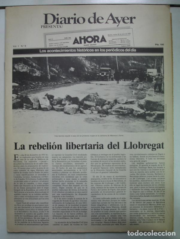 Postales: Diario de Ayer: reproduccion facsimil periodicos epoca entrega numero 9: ahorqa - Varios