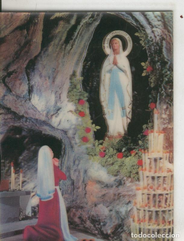 Postkarten: Postal 010280: La grotte de Lourdes (postal en relieve) - Varios