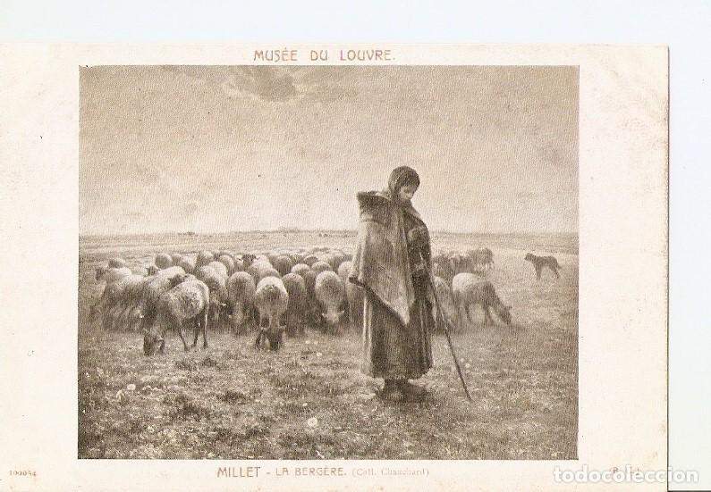 Postais: Postal 026986 : Musee du Louvre, Millet - La Bergere - Varios