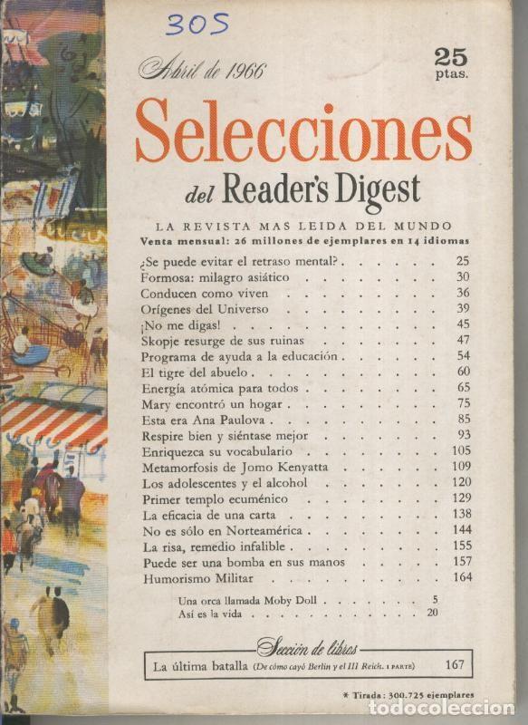 Postales: Selecciones del Readers Digest numero 305 - Varios