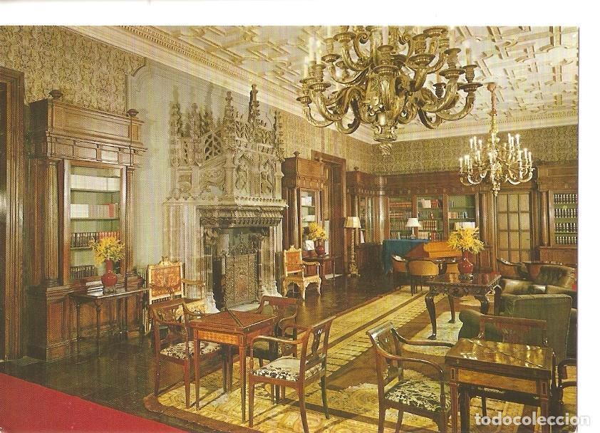 Postais: Postal 029525 : Barcelona. Palacio Real de Pedralbes. Biblioteca - Varios