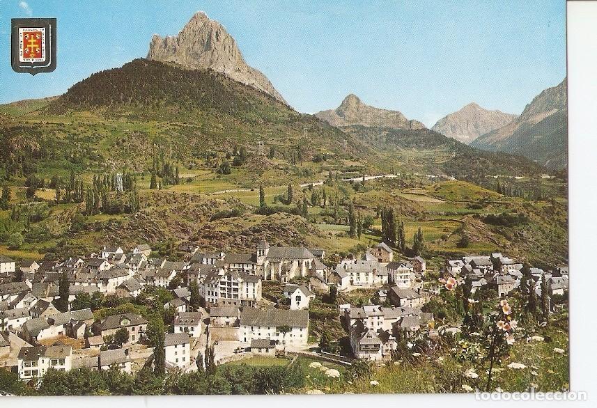 Postkarten: Postal 029985 : Pirineo Aragones (Huesca) Sallent de Gallego. Vista general al fondo La Foratata - V