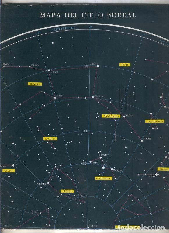 Postales: Astronomia el universo en directo : Mapa del cielo boreal y austral - Varios
