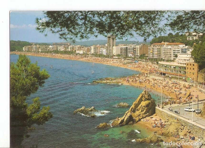 Postkarten: Postal 030675 : Lloret de Mar (Costa Brava) la playa desde Sa Caleta - Varios