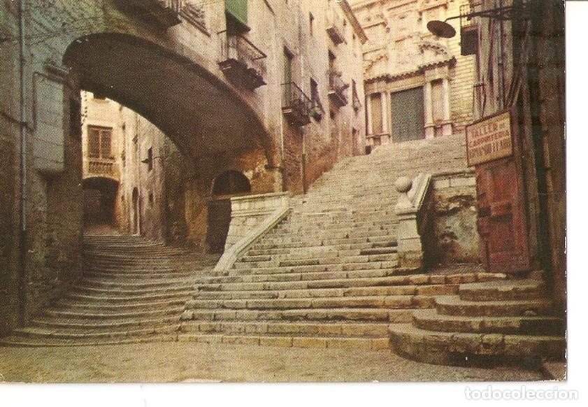 Postais: Postal 031122 : Gerona. Palacio del Vizcondado y fachada de San Martin - Varios
