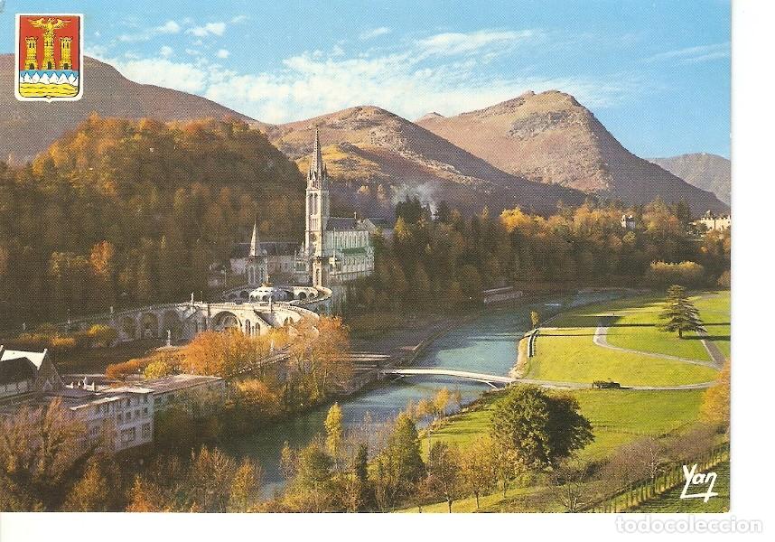 Postkarten: Postal 031290 : Lourdes. La Basilique et le Gave de Pai - Varios