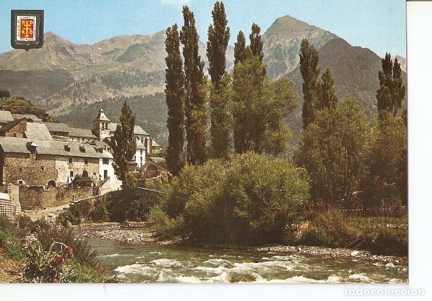 Postais: Postal 031080 : Pirineo Aragones (Huesca). Sallent de Gallego (Valle de Tena). Vista parcial puente