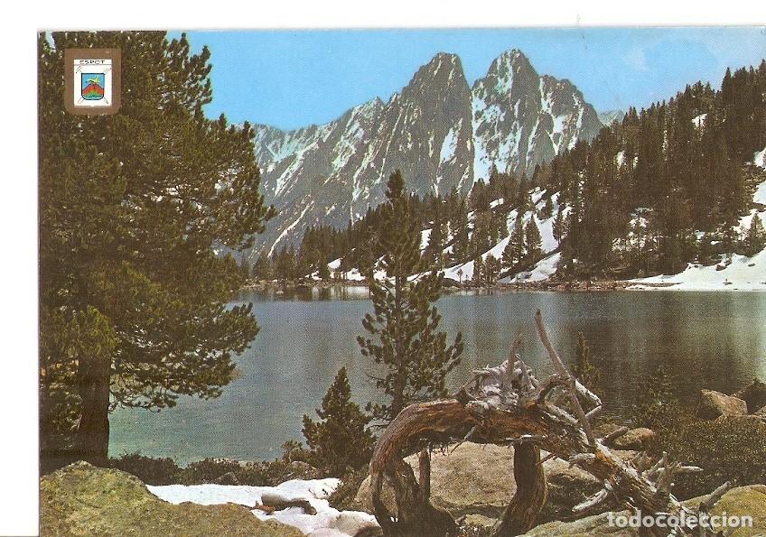 Cartoline: Postal 031728 : Pirineu Catala (Lleida). Vall dEspot. Lago de San Mauricio. Parque Nacional y Els En