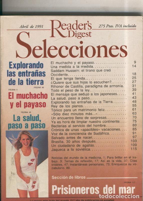 Postales: Selecciones del Readers Digest numero 605, abril 1991 - Varios