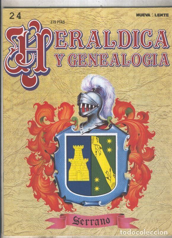 Cartoline: Fasciculo Heraldica y Genealogia numero 24: Serrano - Varios