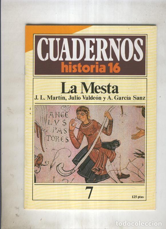 Postales: Cuadernos Historia 16 numero 007:La Mesta - J.L.Martin, Julio Valdeon y A.Garcia Sanz