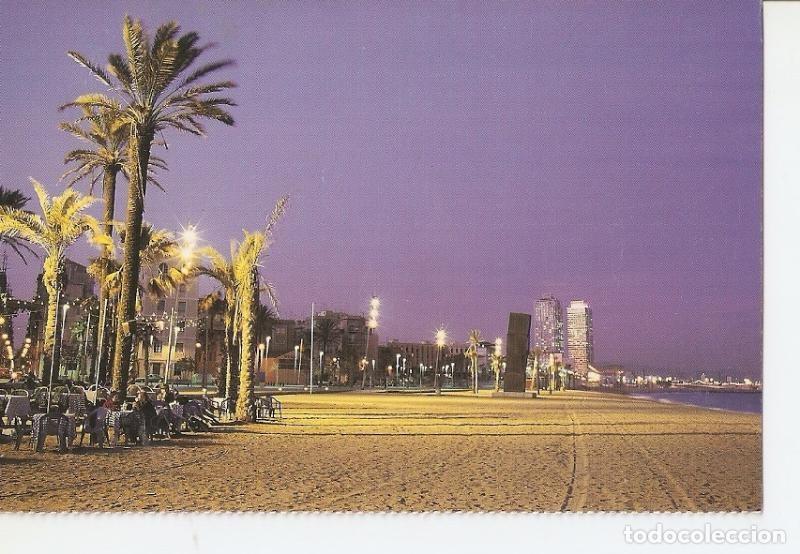 Postkarten: Postal 025760 : Llums de Barcelona. Platja de la Barceloneta - Varios