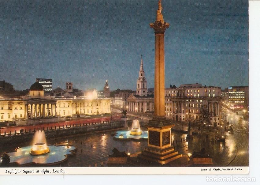 Cartoline: Postal 032727 : Trafalgar Square at night London - Varios