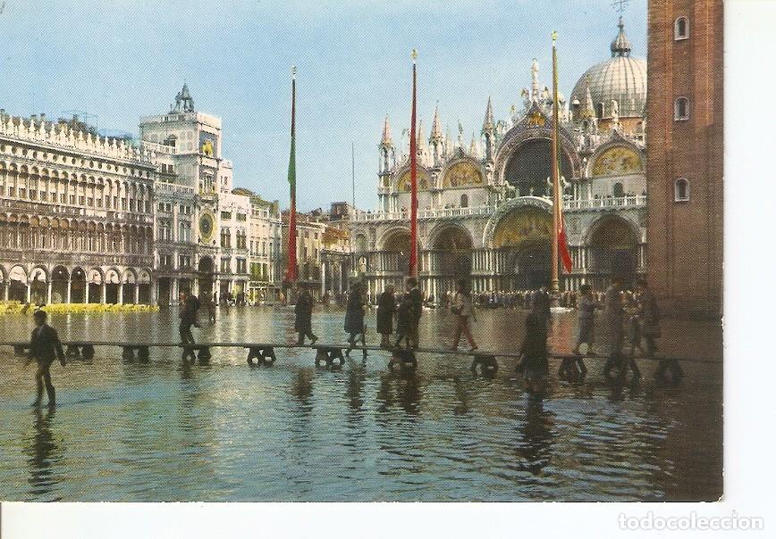 Postais: Postal 032854 : Venezia. Exceptional high tide on S. Mark Square - Varios