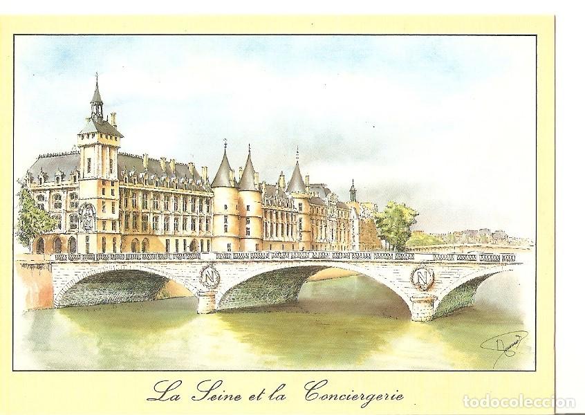 Postais: Postal 033392 : Scenes et architecture de Paris. La Seine et la Conciergerie - Varios