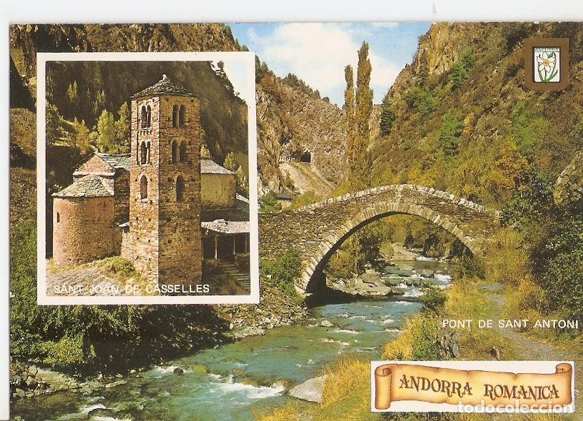 Postcards: Postal 033419 : Valls dAndorra. Sant Joan de Casselles i Pont de Sant Antoni - Varios