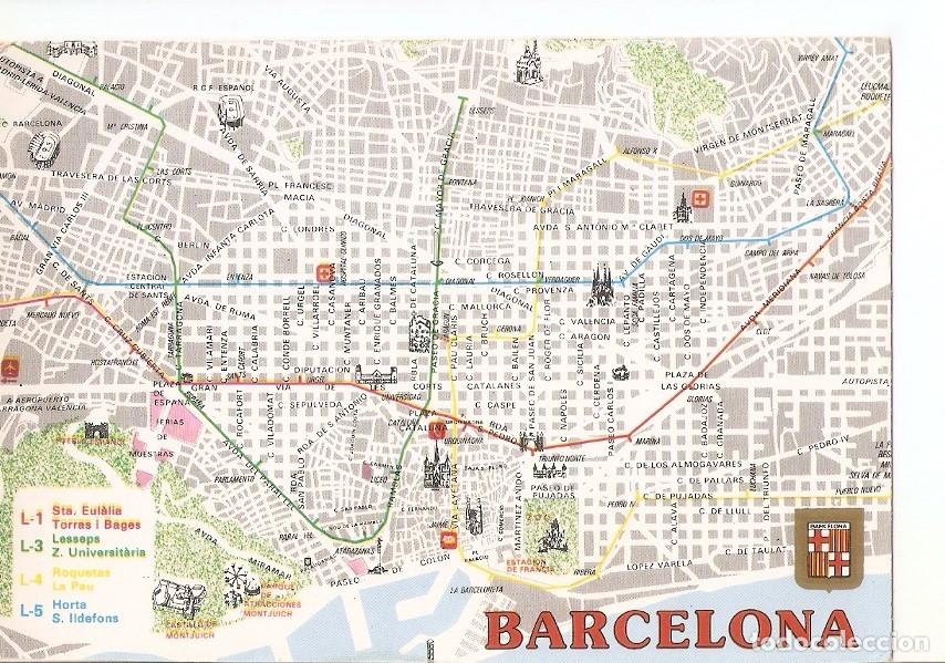 Cartoline: Postal 034333 : Barcelona - Varios