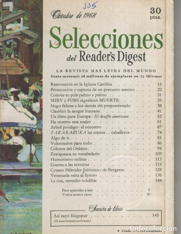 Postales: Selecciones del Readers Digest numero 335 - Varios