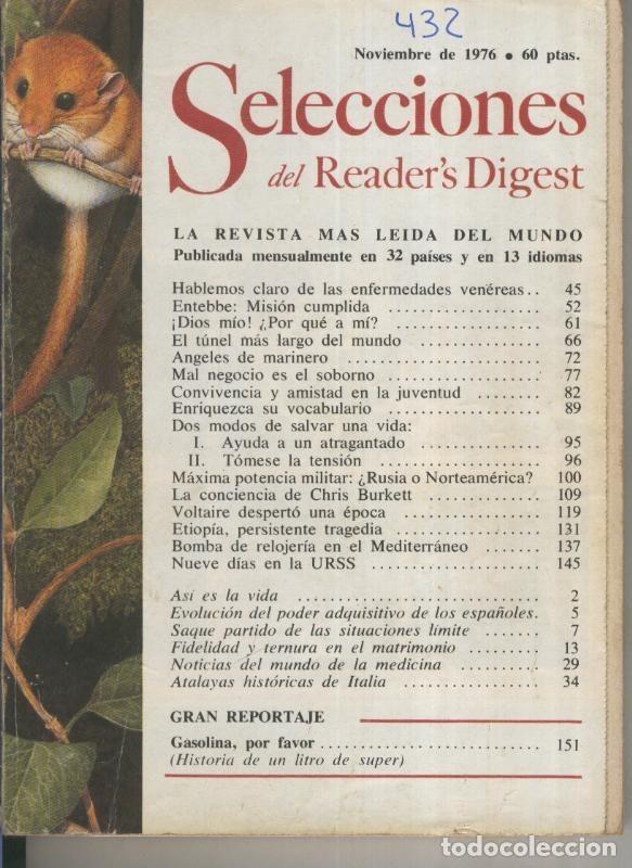 Postales: Selecciones del Readers Digest numero 432 - Varios