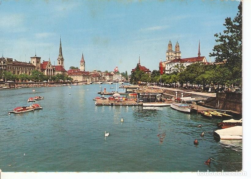 Postais: Postal 034735 : Zurich. Blick von der Quabrucke auf die City (Suiza) - Varios