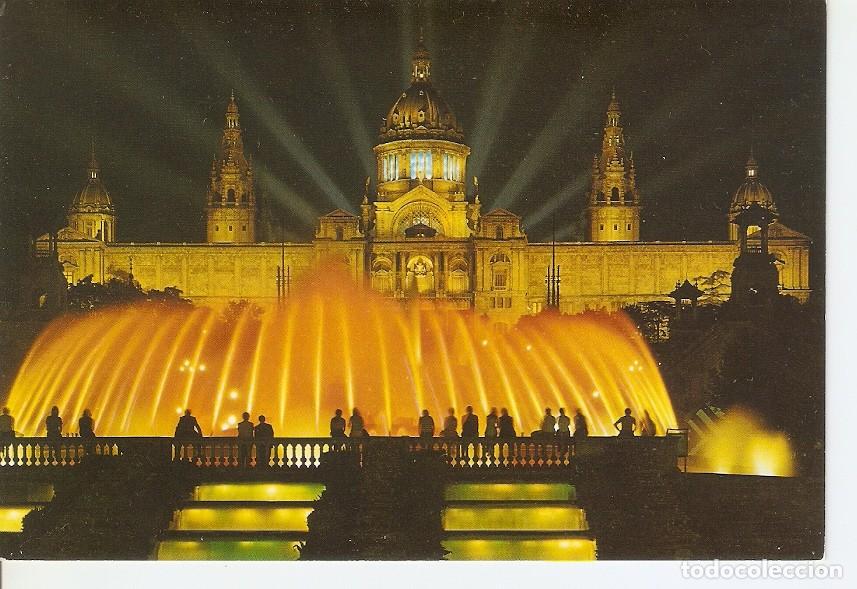 Postais: Postal 034914 : Barcelona. Parque de Montjuich. Fuente Monumental y Palacio Nacional de Arte - Vario