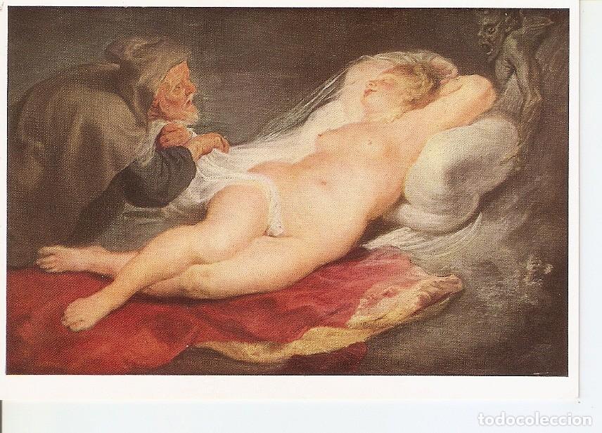 Postkarten: Postal 035318 : Wien Kunsthistorisches Museum. Peter Paul Rubens. The hermit and Angelica - Varios