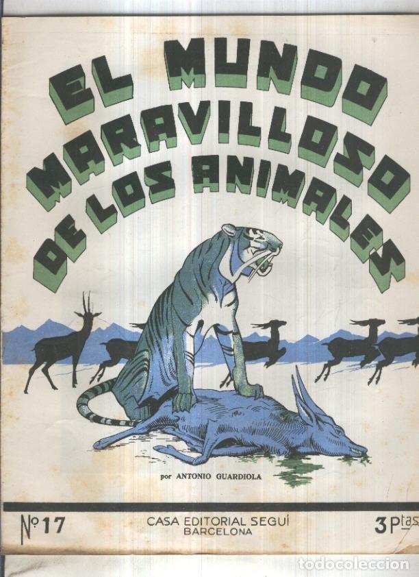 Postales: El mundo maravilloso de los animales numero 17: Conejos y liebres, Puma, jaguar y tapir - Antonio Gu