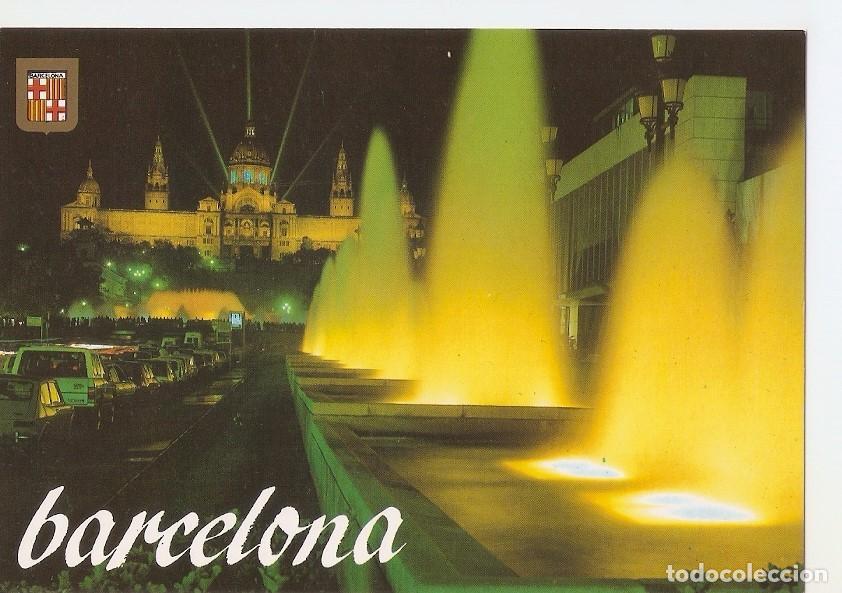 Postales: Postal 035211 : Barcelona. Fuentes y Palacio Nacional de Montjuic - Varios
