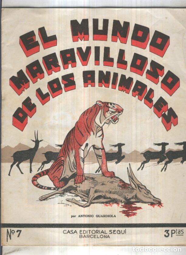 Postales: El mundo maravilloso de los animales numero 07: La jirafa, la hiena y el chacal - Antonio Guardiola