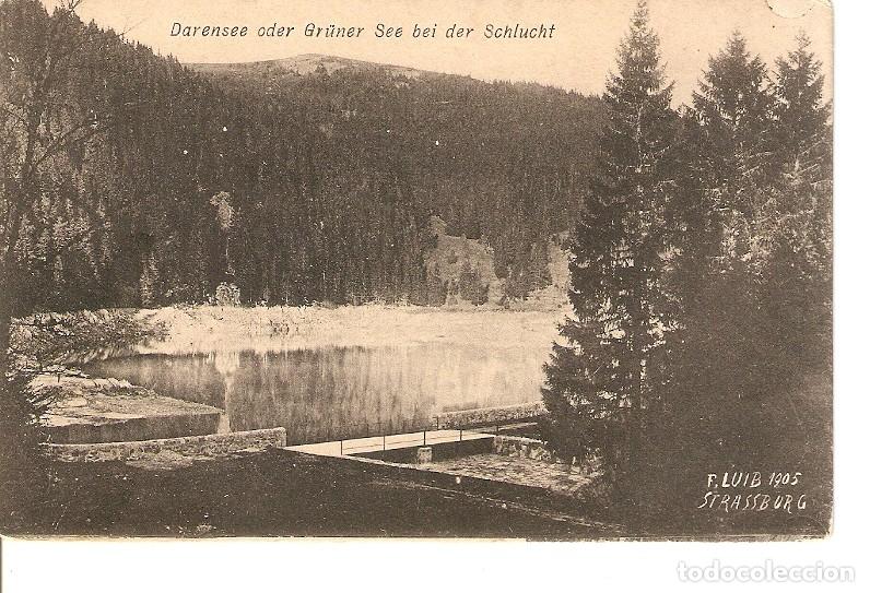 Postales: Postal 035988 : Darensee oder Gruner See bei der Schlucht F. Luib 1905 Strassburg - Varios