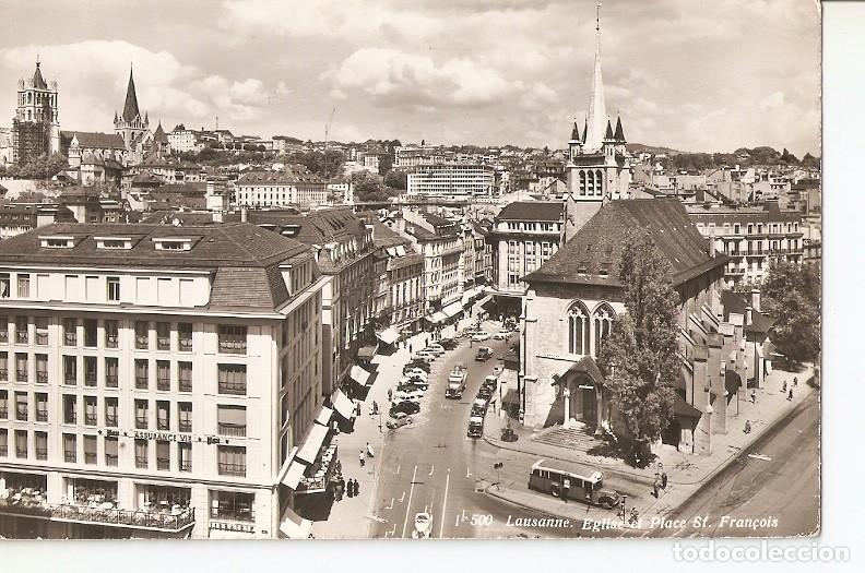 Postales: Postal 036158 : Lausanne. Eglise et Place St. Fran&ccedil;ois - Varios