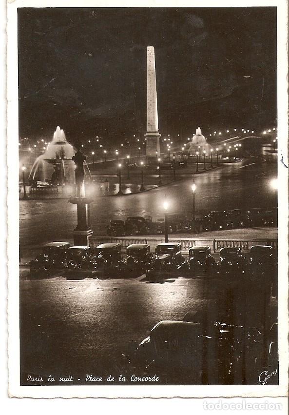 Postcards: Postal 036246 : Paris la nuit - Place de la Concorde - Varios