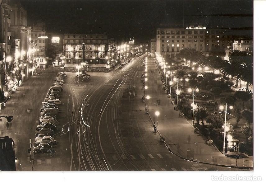 Postais: Postal 036633 : La Coru&ntilde;a. Vista nocturna de los Cantones - Varios