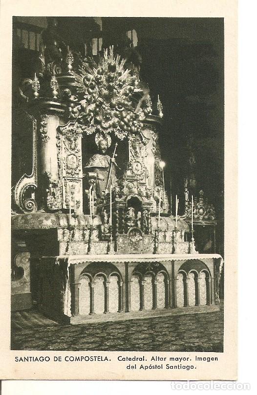 Postales: Postal 036638 : Santiago de Compostela. Catedral. Altar Mayor. Imagen del Apostol Santiago - Varios