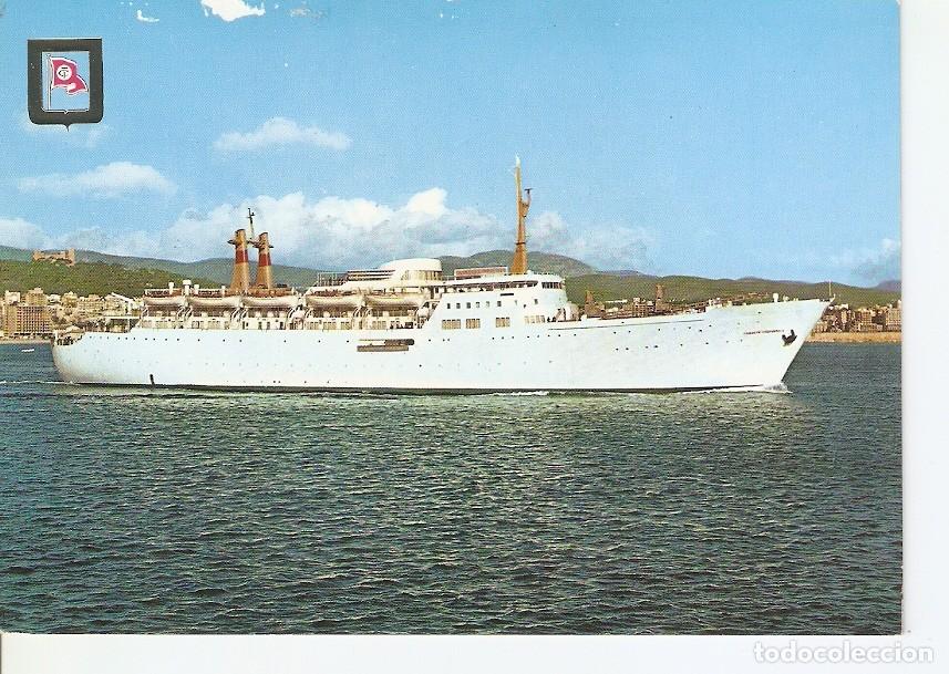 Postais: Postal 036659 : Compa&ntilde;ia Trasmediterranea. Juan March. Ciudad de Compostela. Las Palmas de Gran Cana