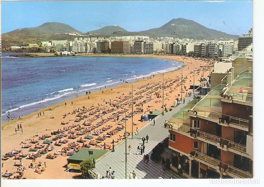 Cartoline: Postal 037028 : Las Palmas de Gran Canaria. La Playa de Las Canteras - Varios