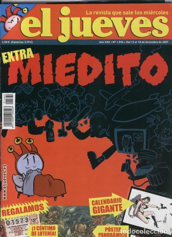 Postales: El Jueves revista semanal numero 1594 (NO conserva el calendario gigante) - Varios
