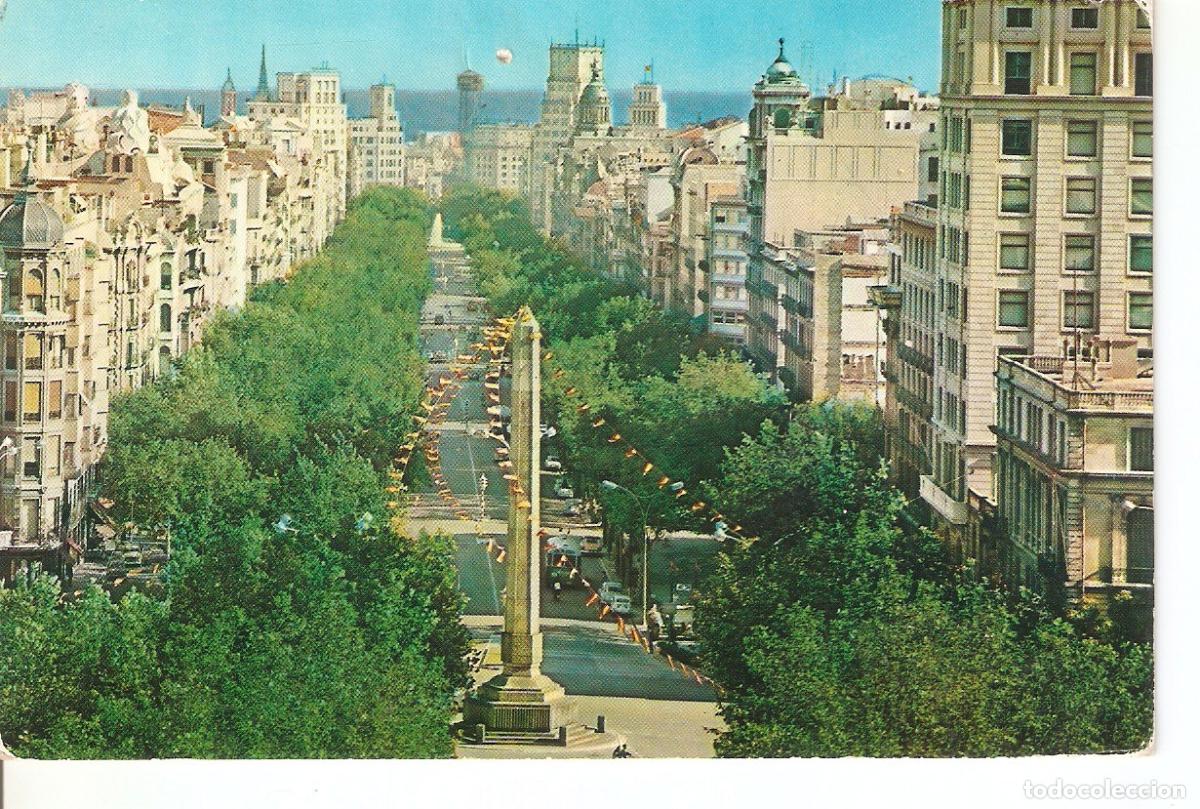 Cartoline: Postal 037747 : Barcelona. Paseo de Gracia - Varios