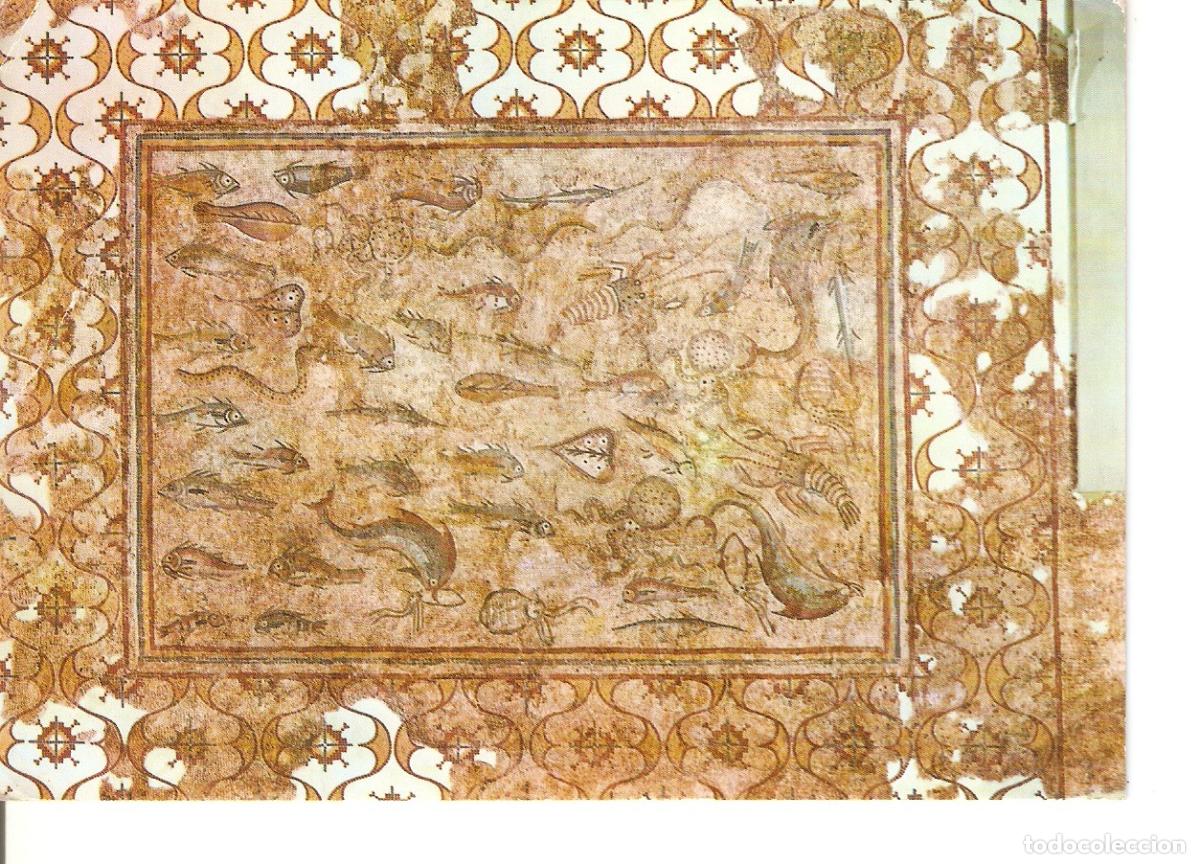 Postkarten: Postal 037842 : Costa Dorada - Tarragona. Museo Arqueologico. Mosaico con peces - Varios