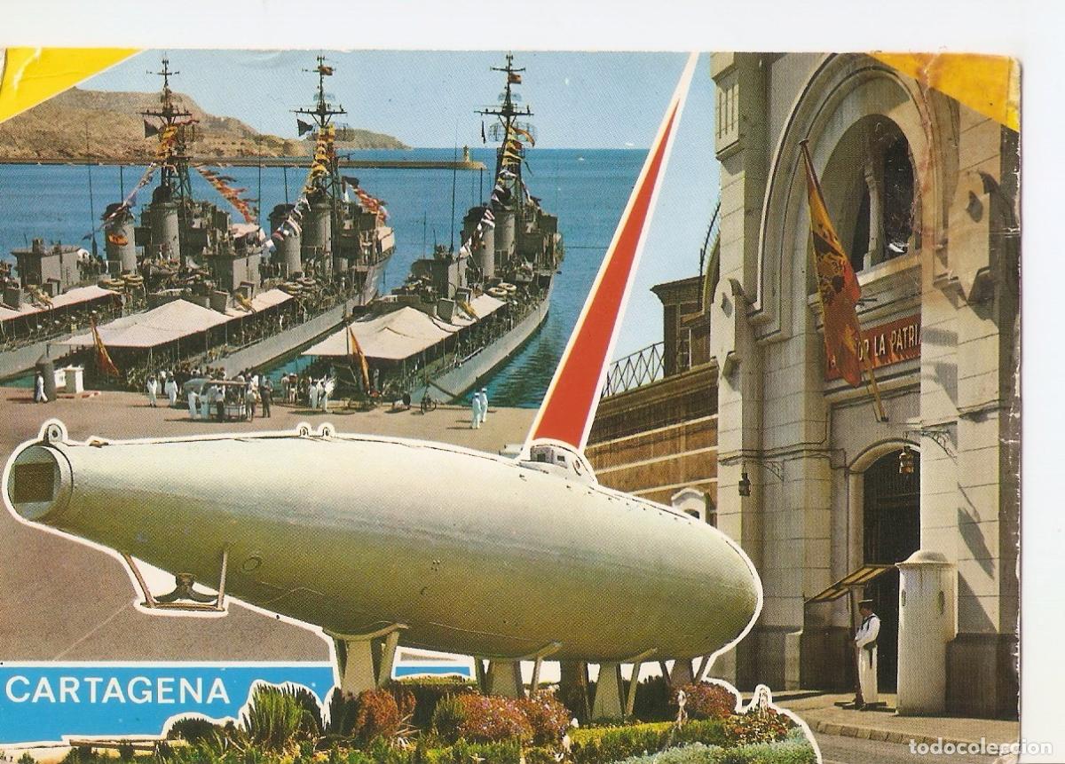 Postais: Postal 037870 : Cartagena. Flota Cuartel y submarino Peral - Varios