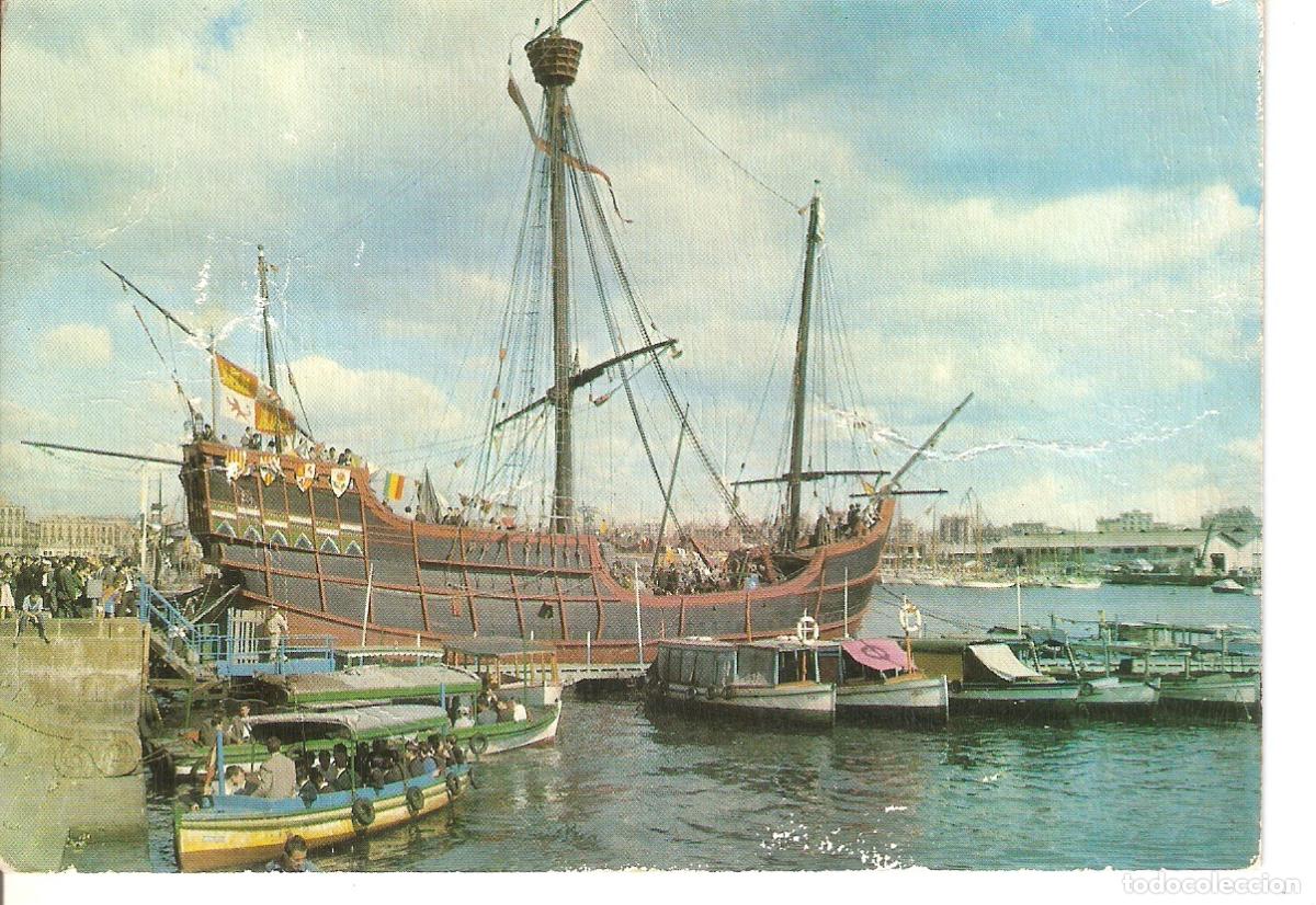 Postcards: Postal 037890 : Barcelona. Puerto. Carabela de Colon - Varios